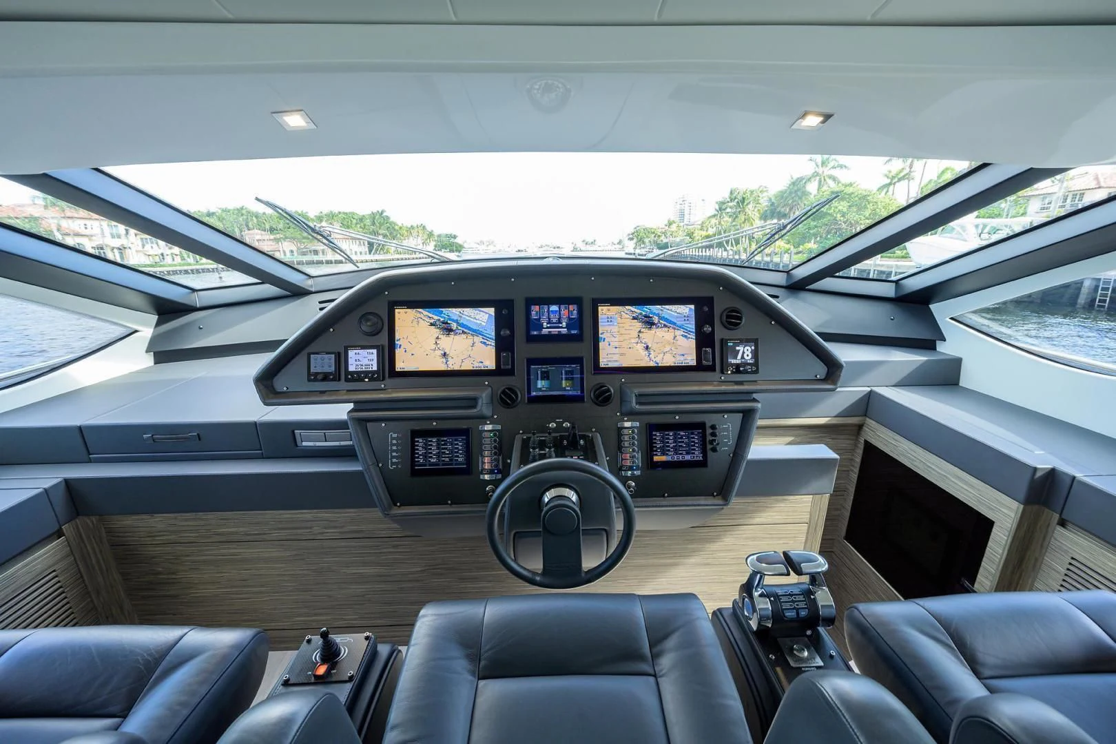 inside of a car aboard AFRICAN WILD DOG Yacht for Sale