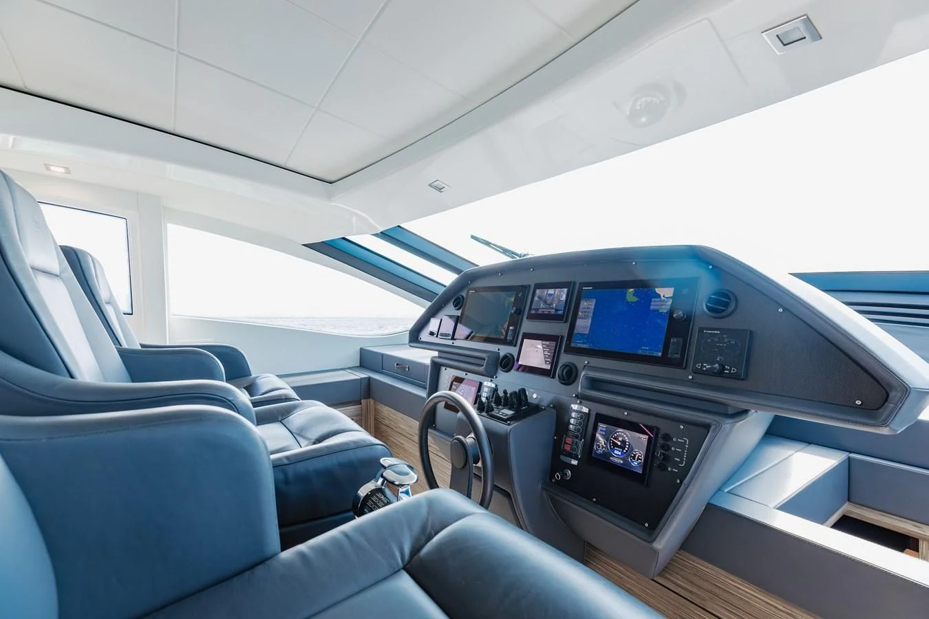 inside of a car aboard AFRICAN WILD DOG Yacht for Sale
