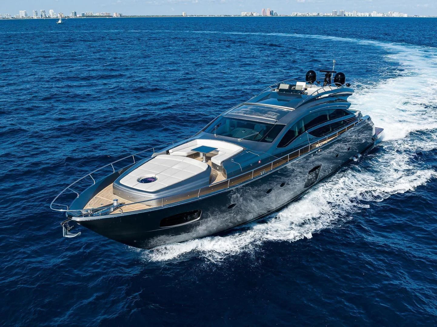 a boat on the water aboard AFRICAN WILD DOG Yacht for Sale