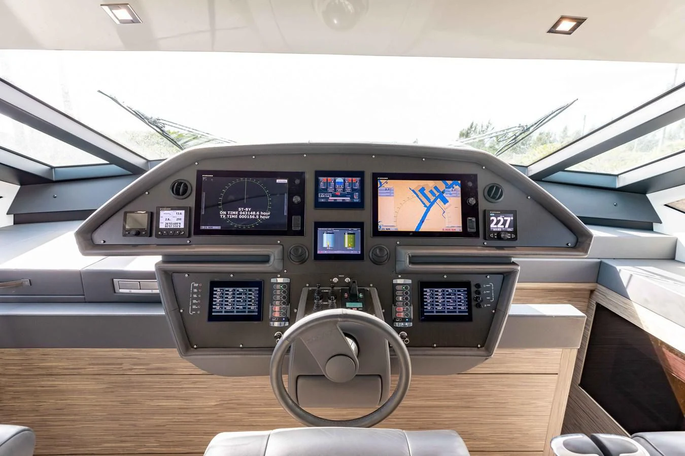 the inside of a car aboard AFRICAN WILD DOG Yacht for Sale