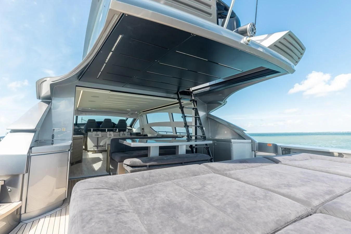 a boat on the water aboard AFRICAN WILD DOG Yacht for Sale