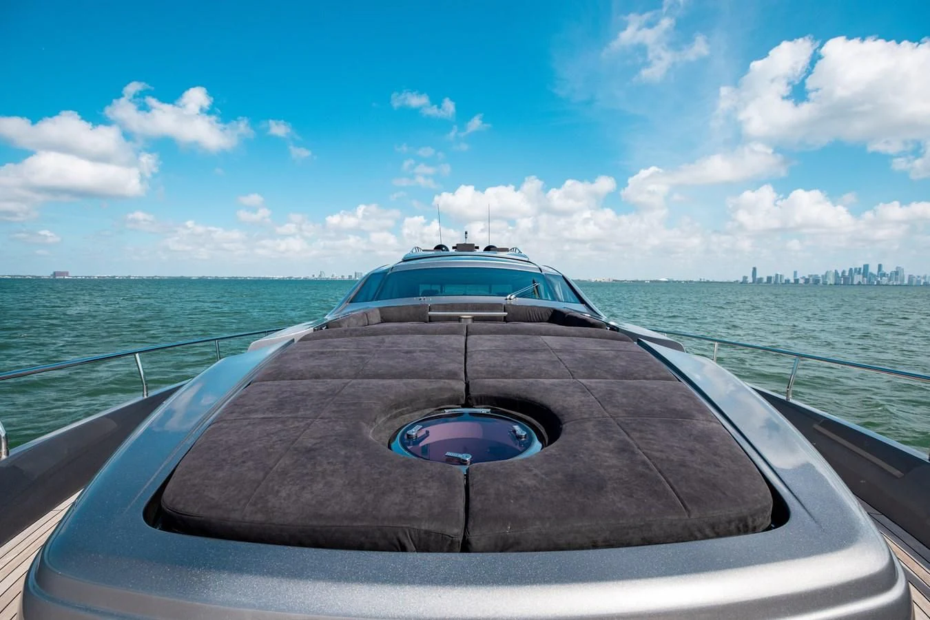 a steering wheel on a boat aboard AFRICAN WILD DOG Yacht for Sale