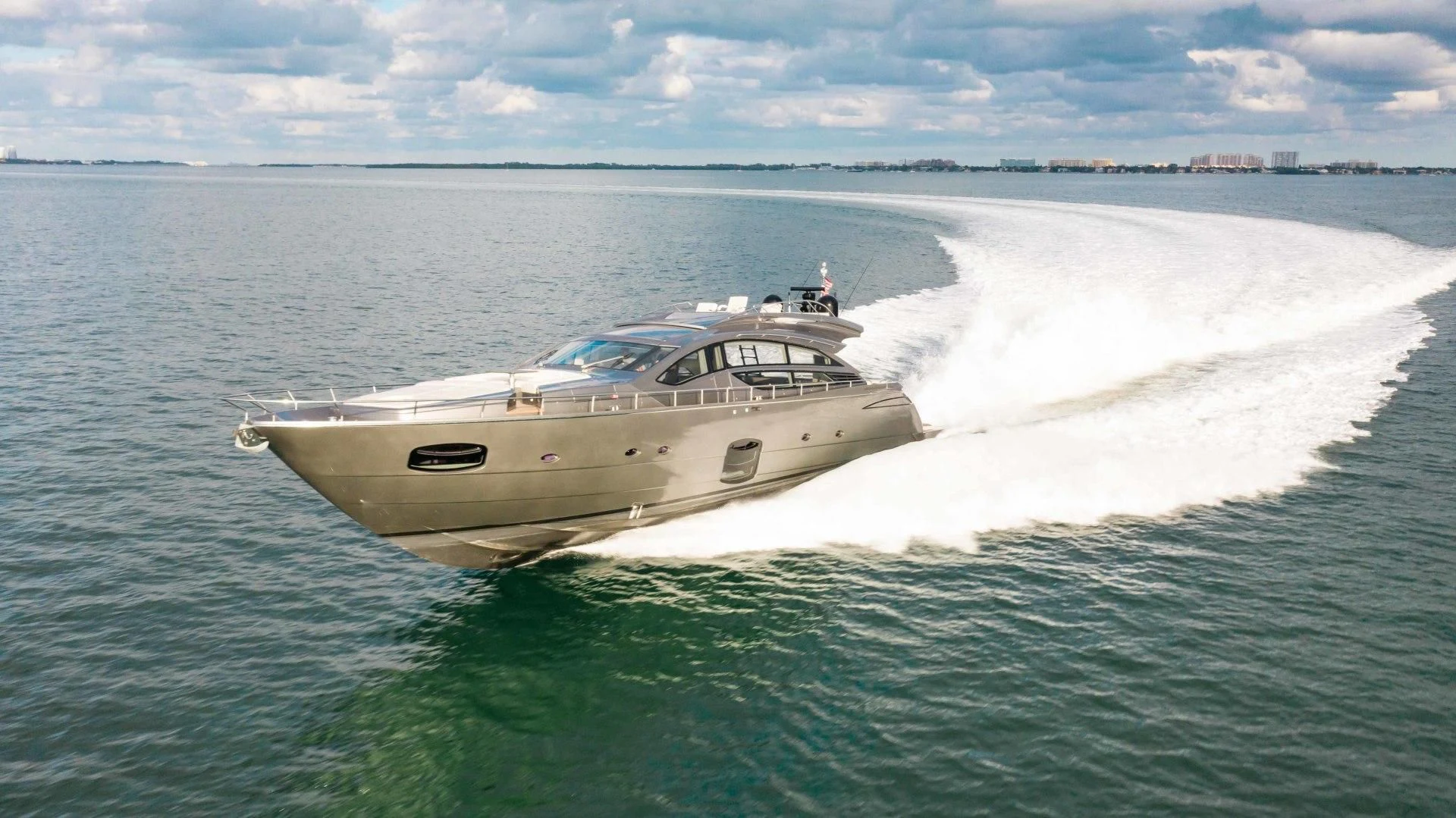 a boat in the water aboard AFRICAN WILD DOG Yacht for Sale