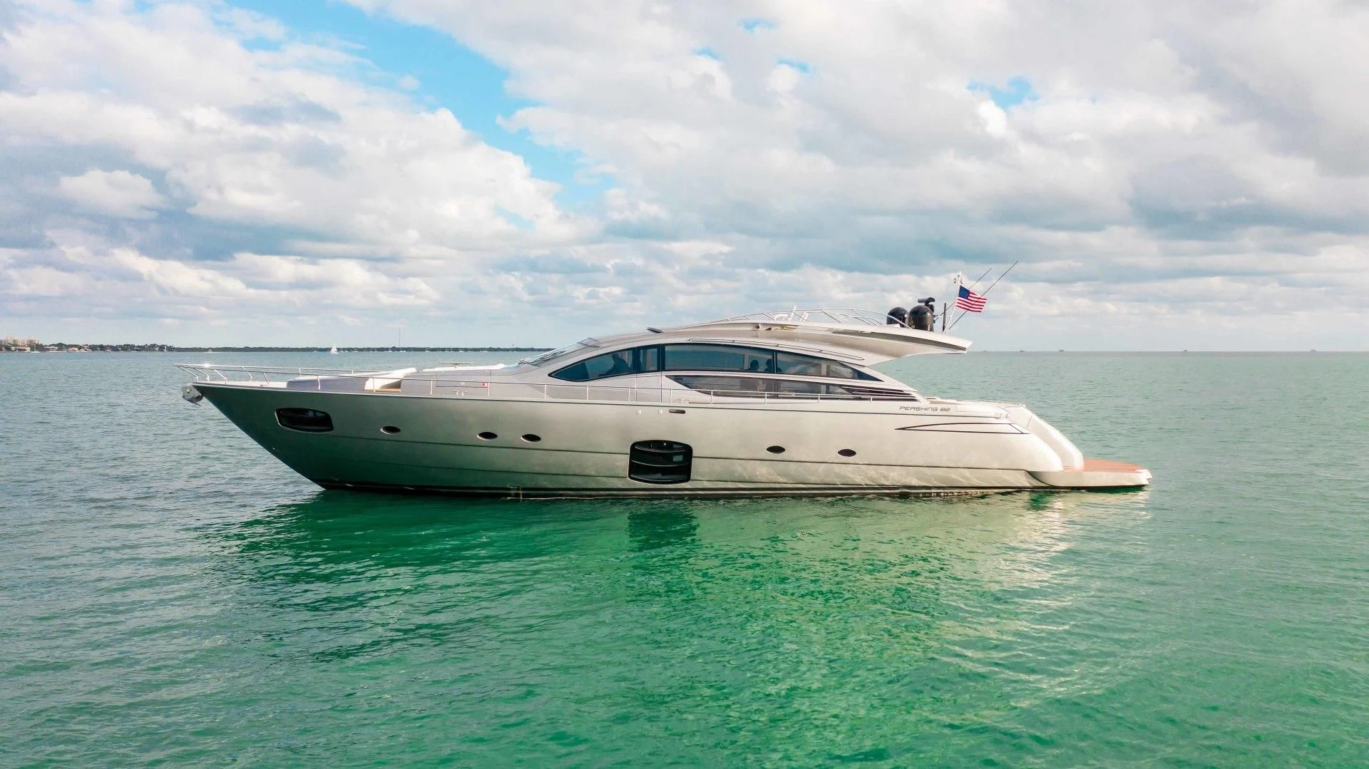 a boat in the water aboard AFRICAN WILD DOG Yacht for Sale