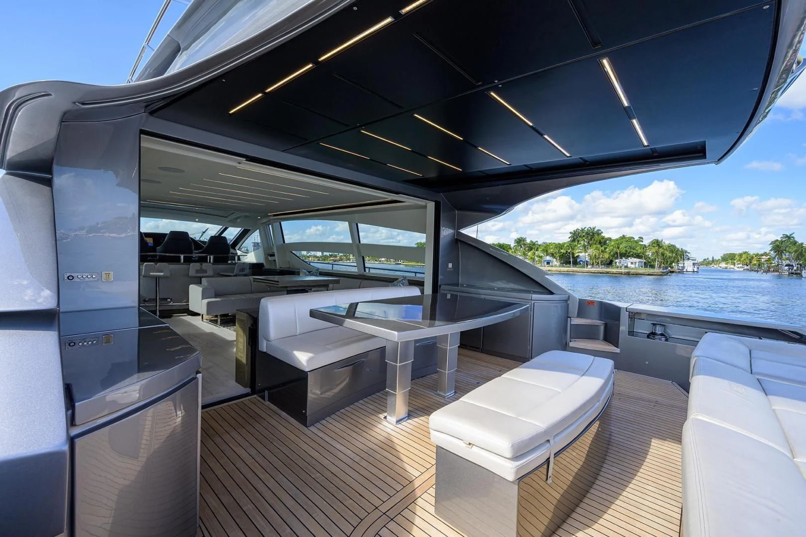 a boat on the water aboard AFRICAN WILD DOG Yacht for Sale