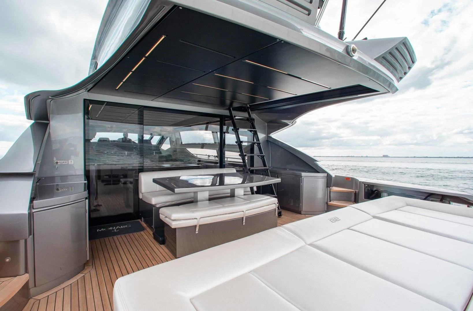 a boat on the water aboard AFRICAN WILD DOG Yacht for Sale