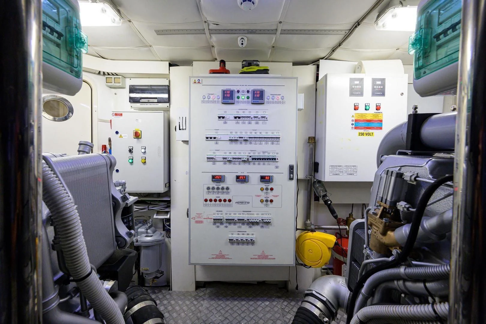 a white board with a piece of paper on it aboard AFRICAN WILD DOG Yacht for Sale