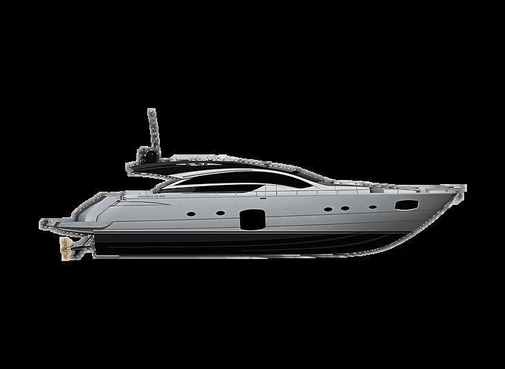 a white and black space ship aboard AFRICAN WILD DOG Yacht for Sale