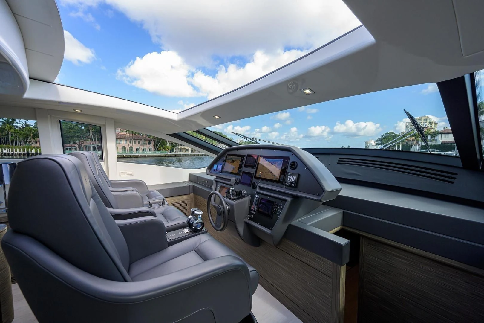 inside of a car aboard AFRICAN WILD DOG Yacht for Sale