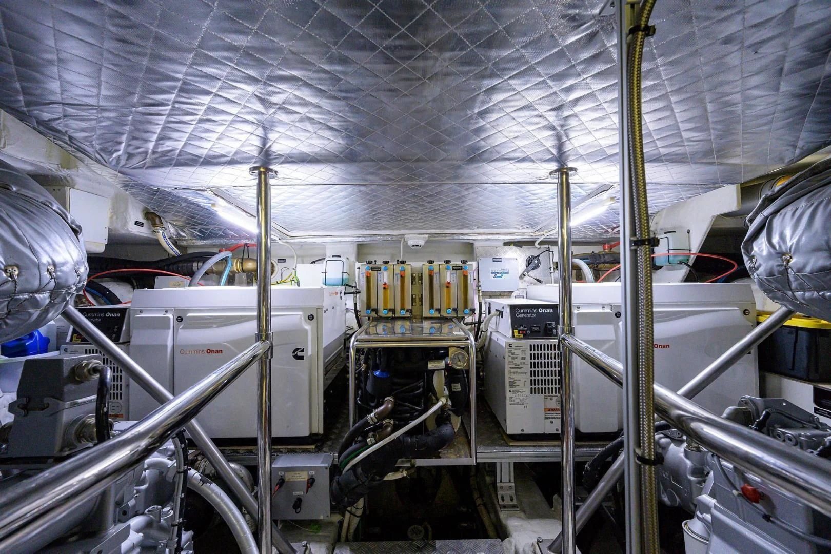 a large factory with several machines aboard AFRICAN WILD DOG Yacht for Sale