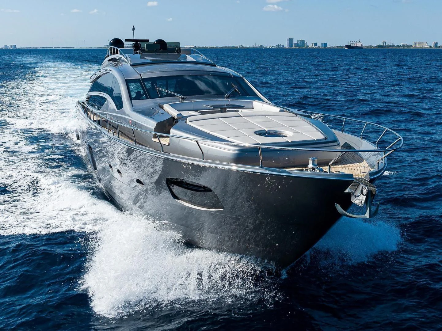 a boat on the water aboard AFRICAN WILD DOG Yacht for Sale