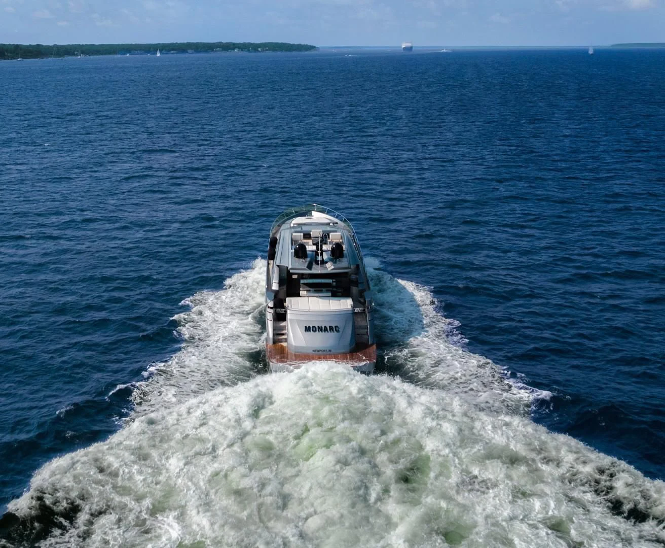 a boat on the water aboard AFRICAN WILD DOG Yacht for Sale