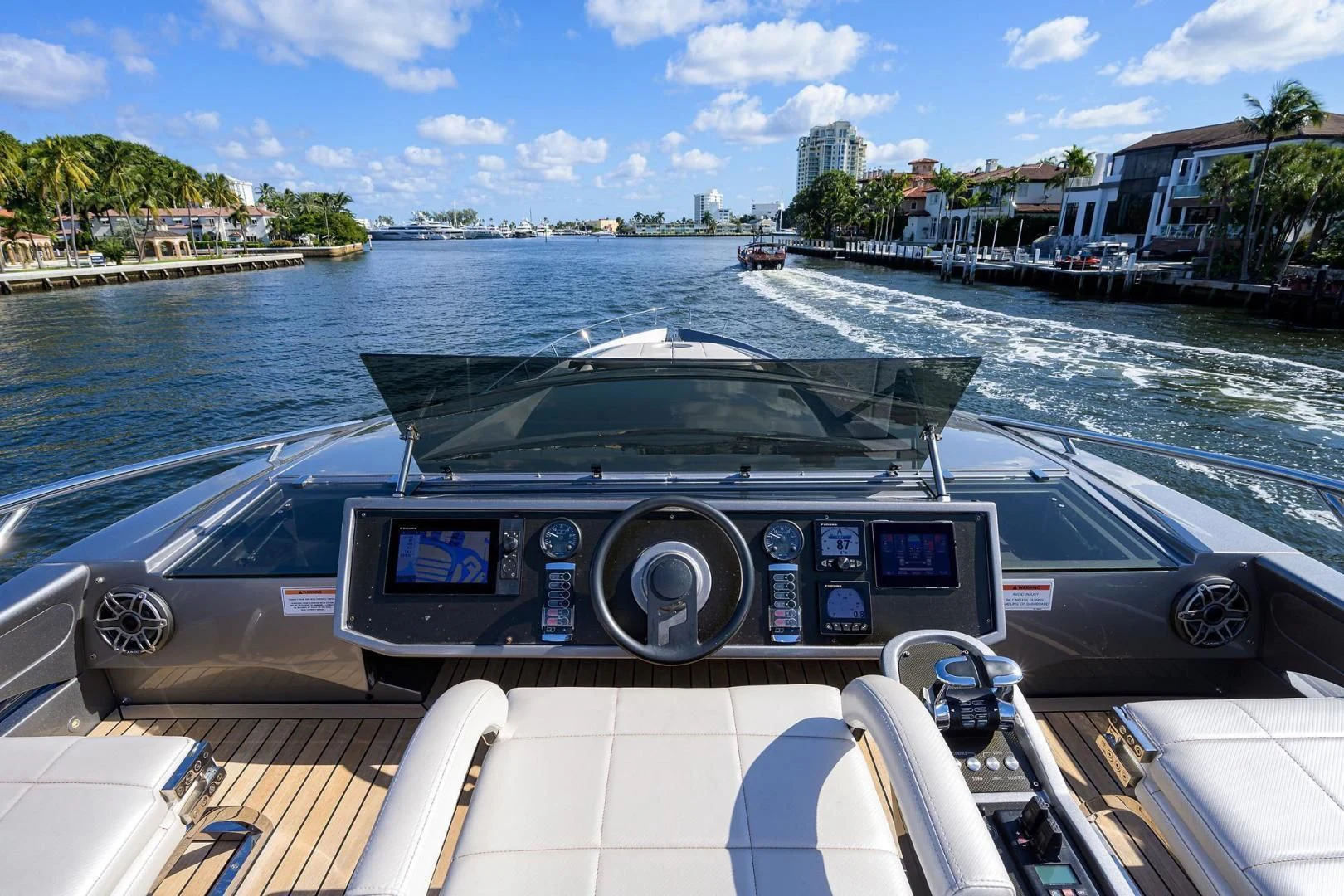 a boat on the water aboard AFRICAN WILD DOG Yacht for Sale