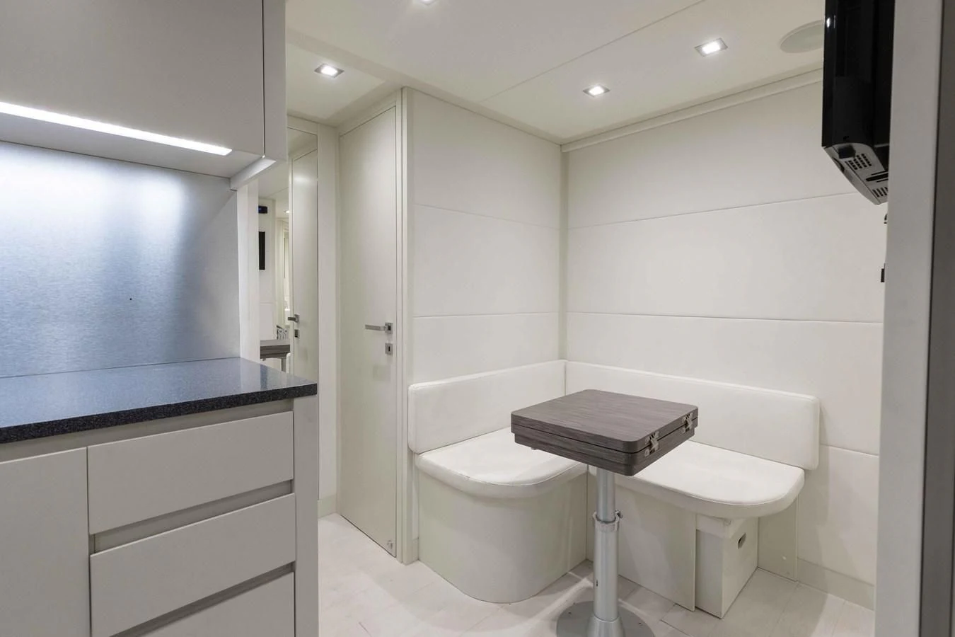 a bathroom with a toilet and a sink aboard AFRICAN WILD DOG Yacht for Sale