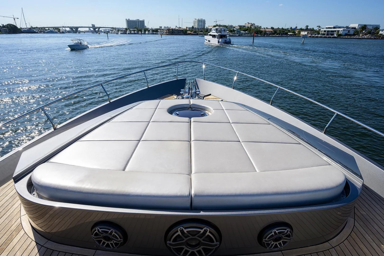 a boat on the water aboard AFRICAN WILD DOG Yacht for Sale