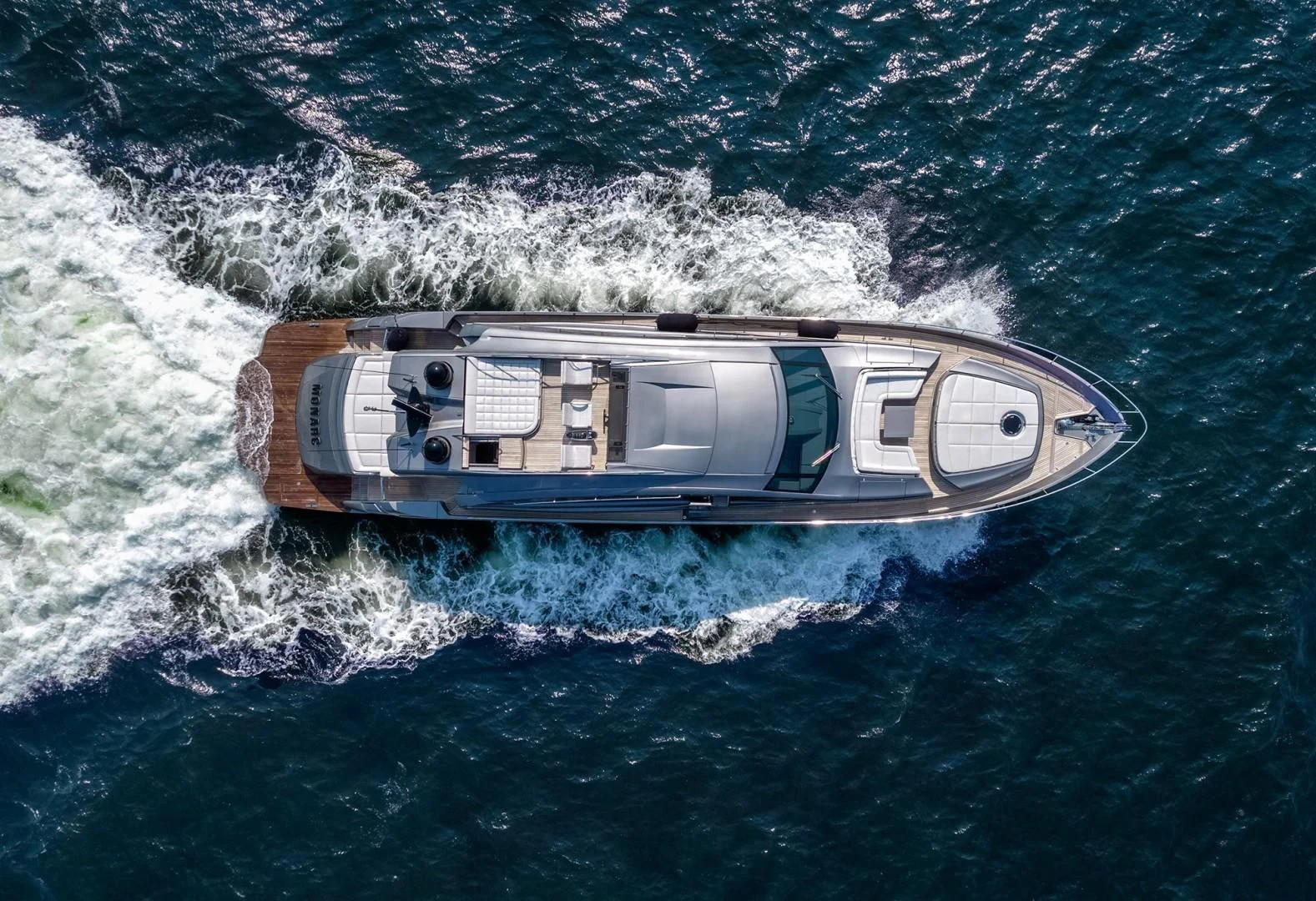 a boat in the water aboard AFRICAN WILD DOG Yacht for Sale
