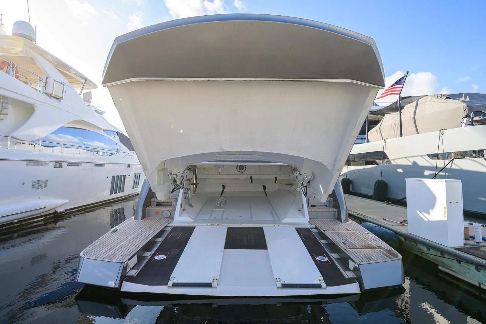 a large space ship aboard AFRICAN WILD DOG Yacht for Sale