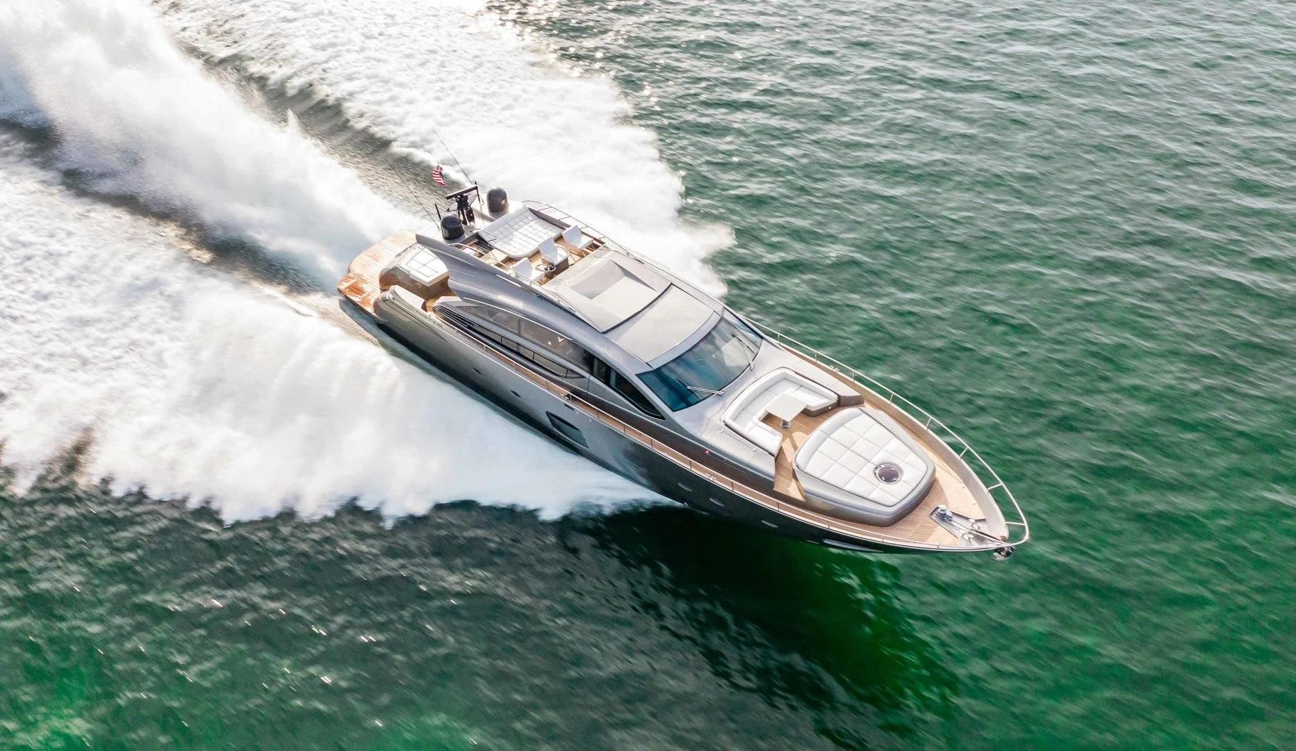 a boat on the water aboard AFRICAN WILD DOG Yacht for Sale