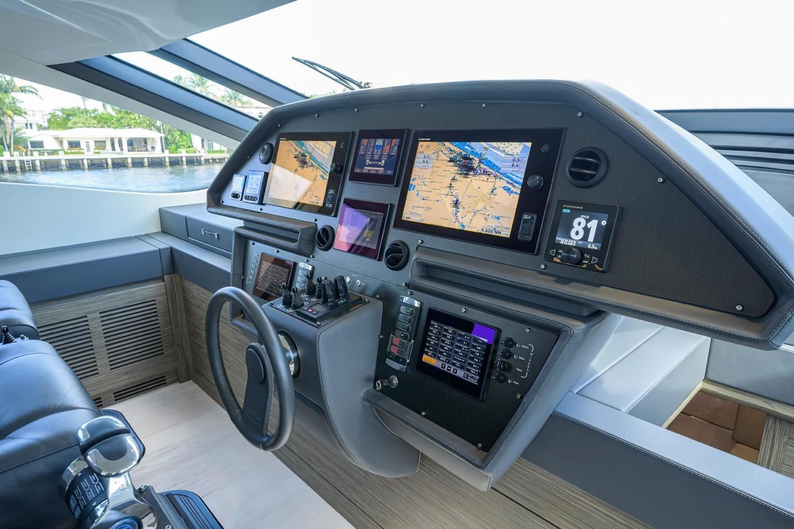 inside of a car aboard AFRICAN WILD DOG Yacht for Sale