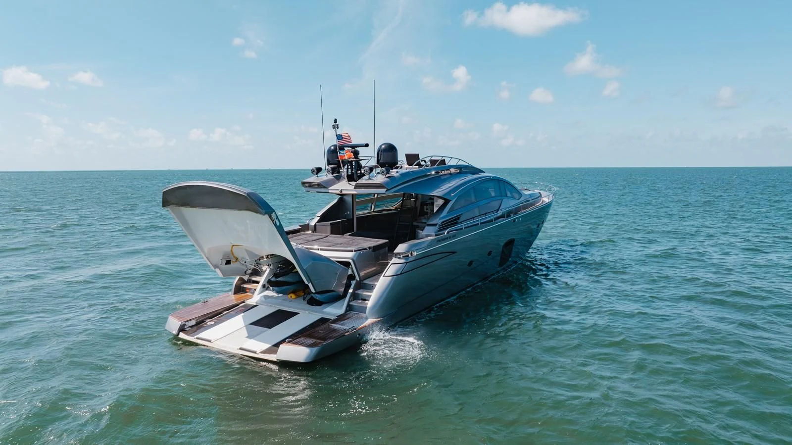 a boat on the water aboard AFRICAN WILD DOG Yacht for Sale