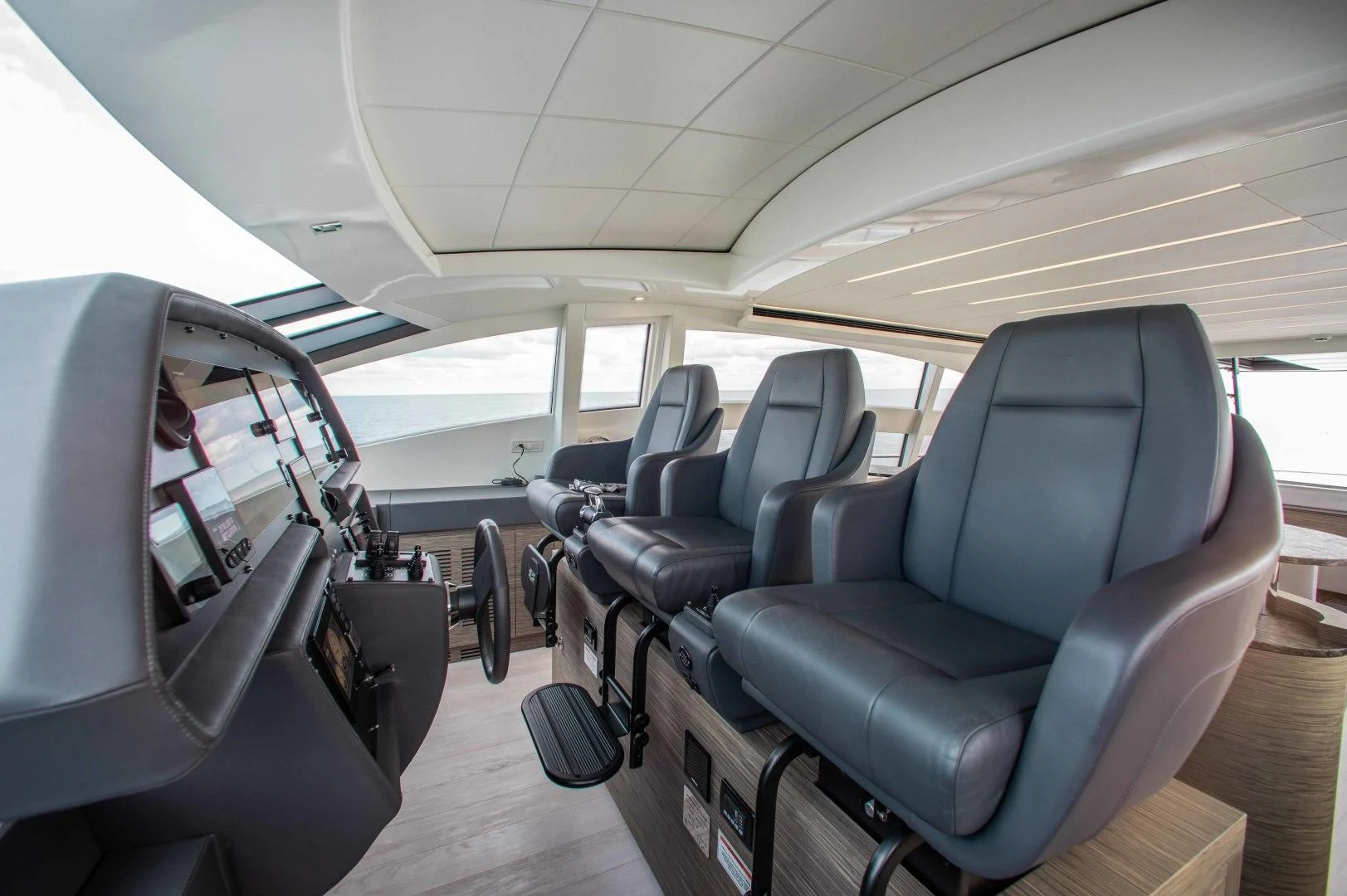 the inside of a vehicle aboard AFRICAN WILD DOG Yacht for Sale