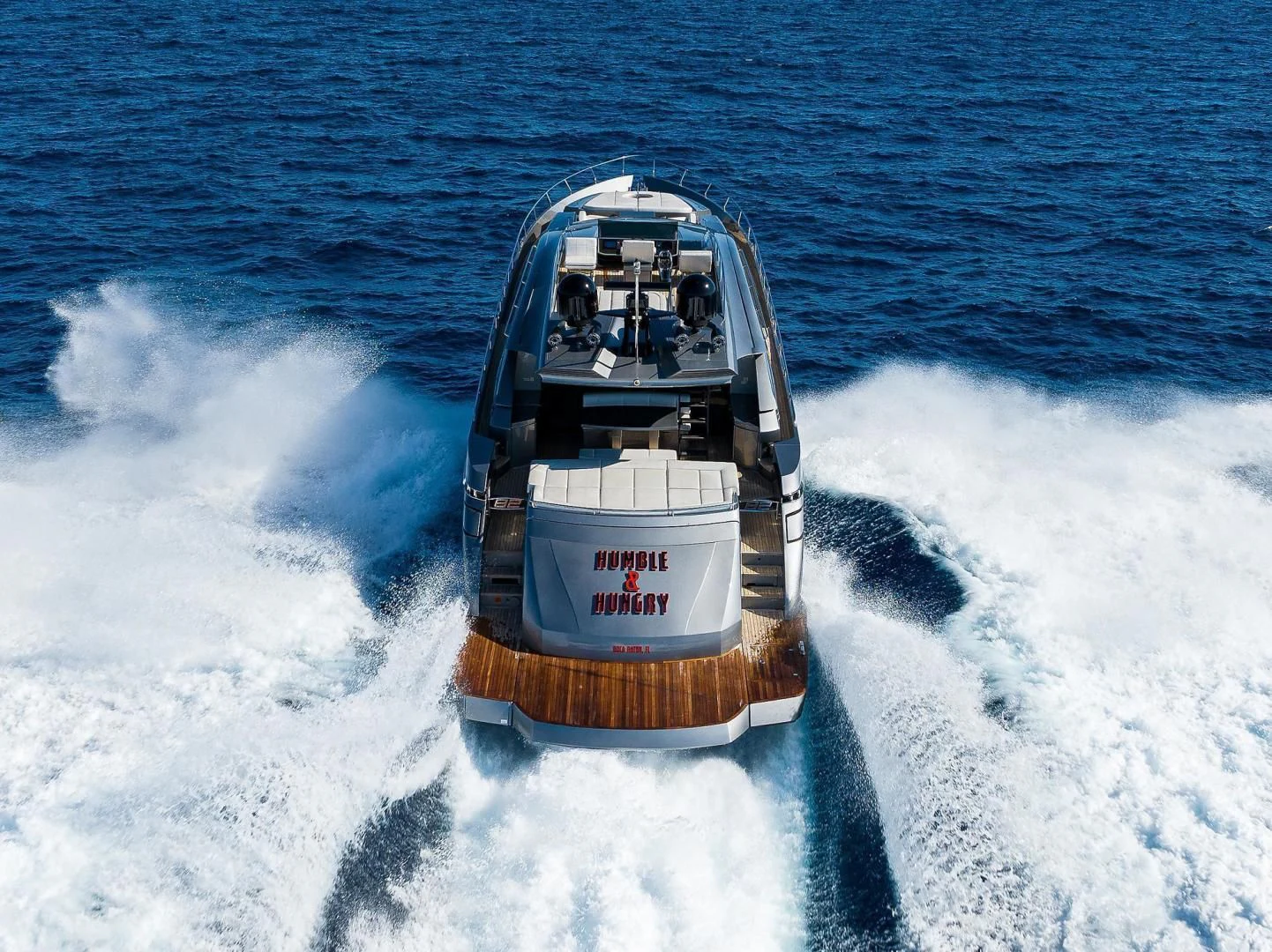 a boat on the water aboard AFRICAN WILD DOG Yacht for Sale