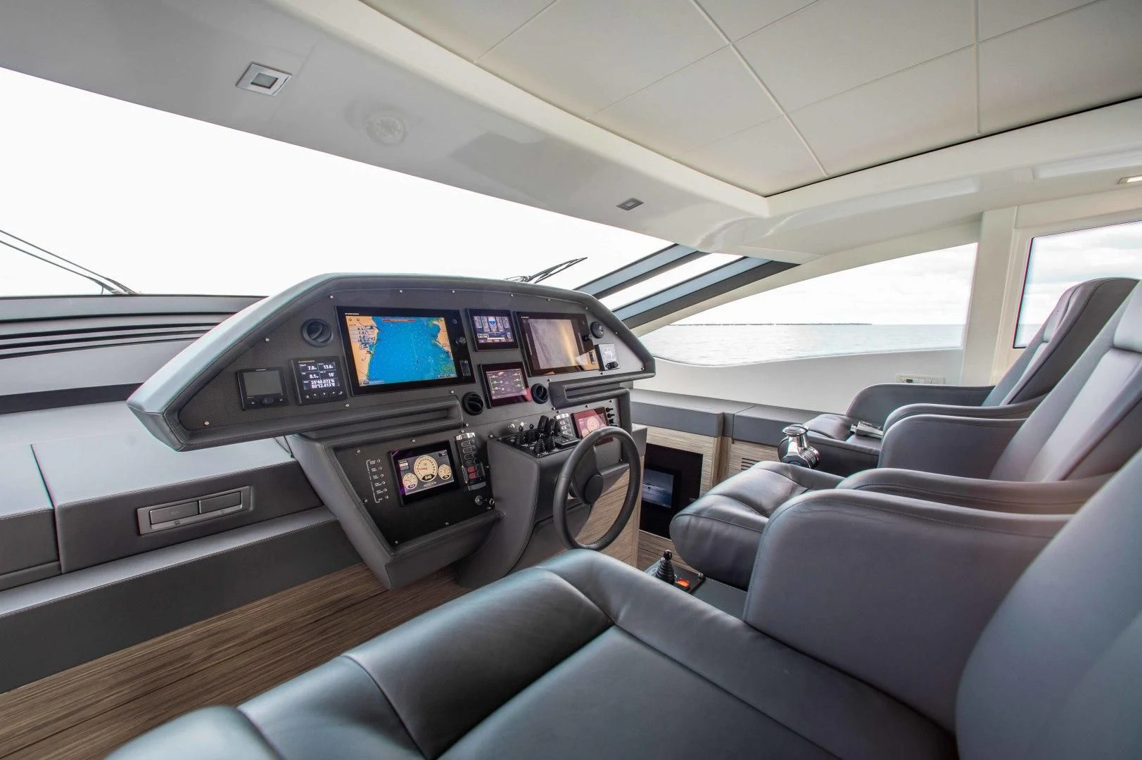 inside of a car aboard AFRICAN WILD DOG Yacht for Sale