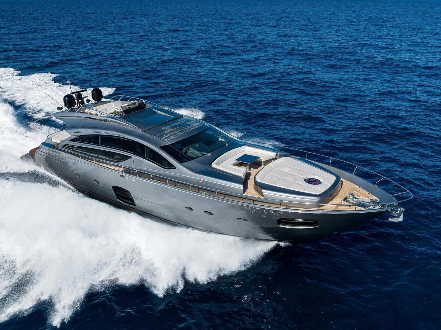 a boat on the water aboard AFRICAN WILD DOG Yacht for Sale