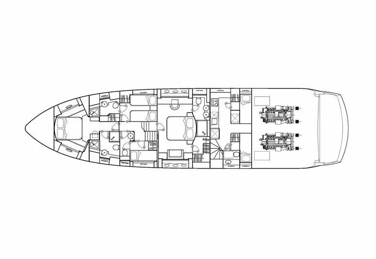 diagram aboard NORMA JEAN Yacht for Sale