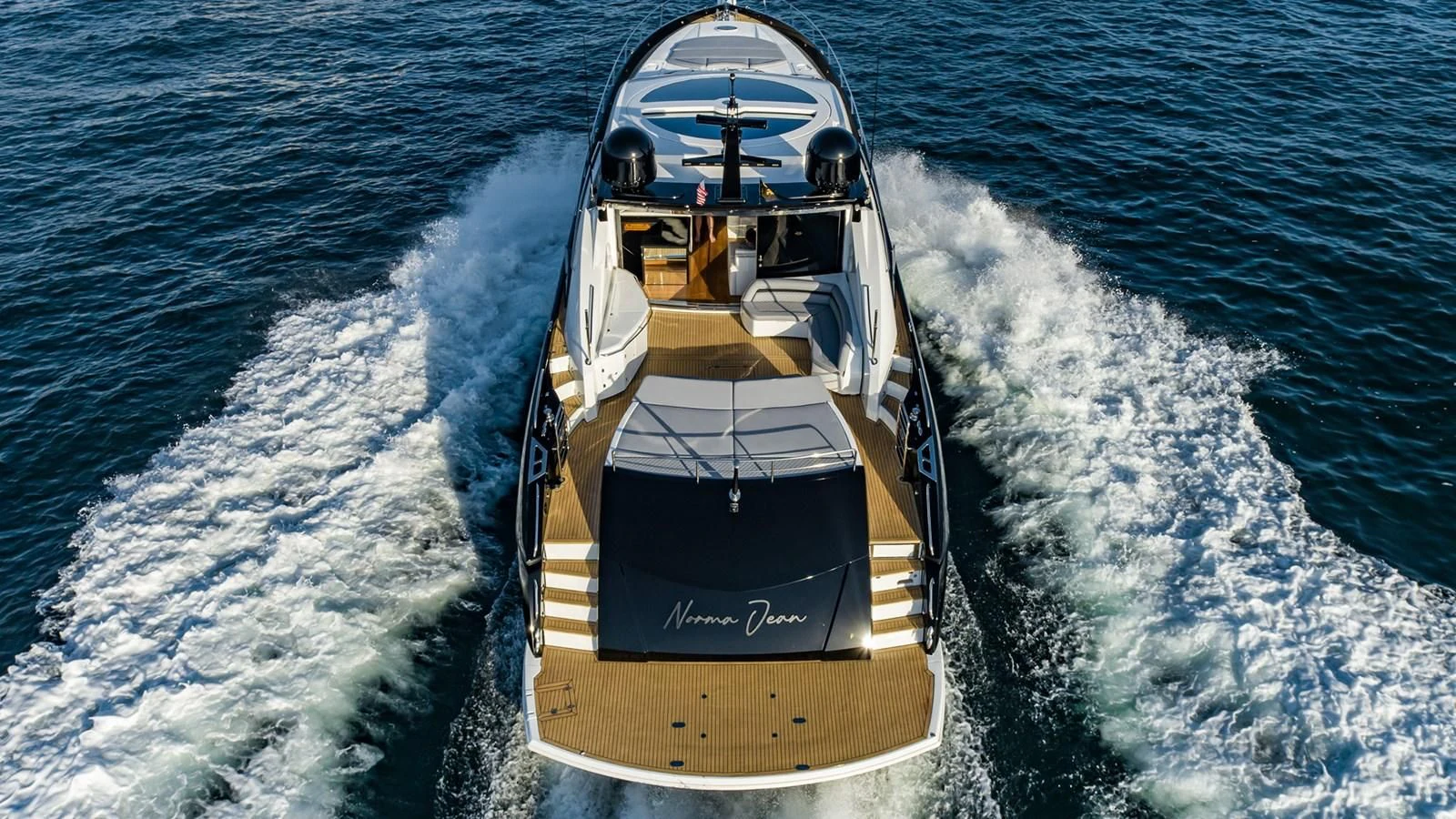 a boat on the water aboard NORMA JEAN Yacht for Sale