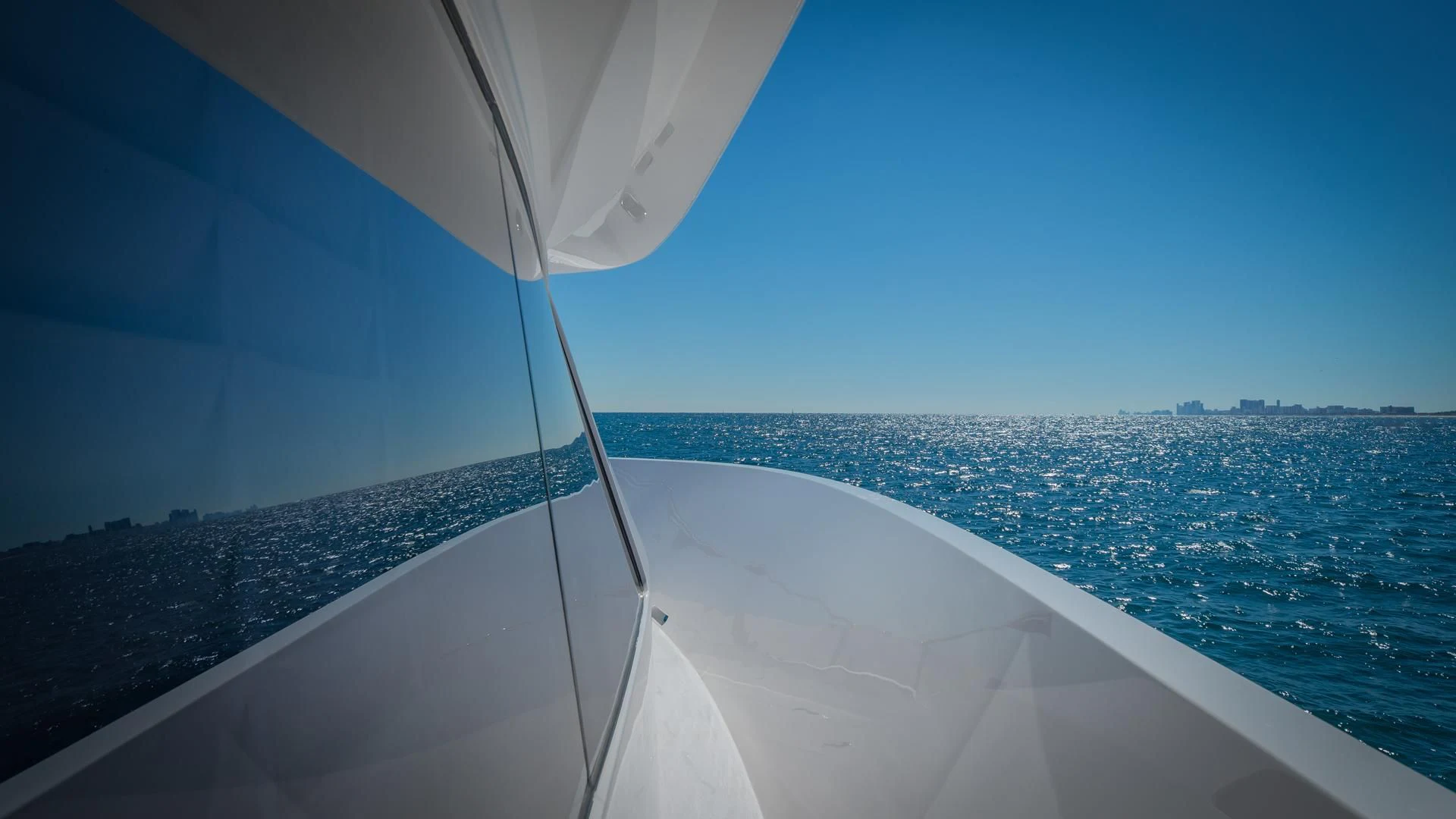 a view of the ocean from a boat aboard RISK TAKER Yacht for Charter