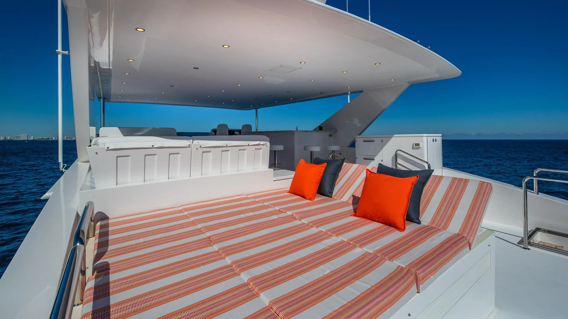 a boat on the water aboard RISK TAKER Yacht for Charter