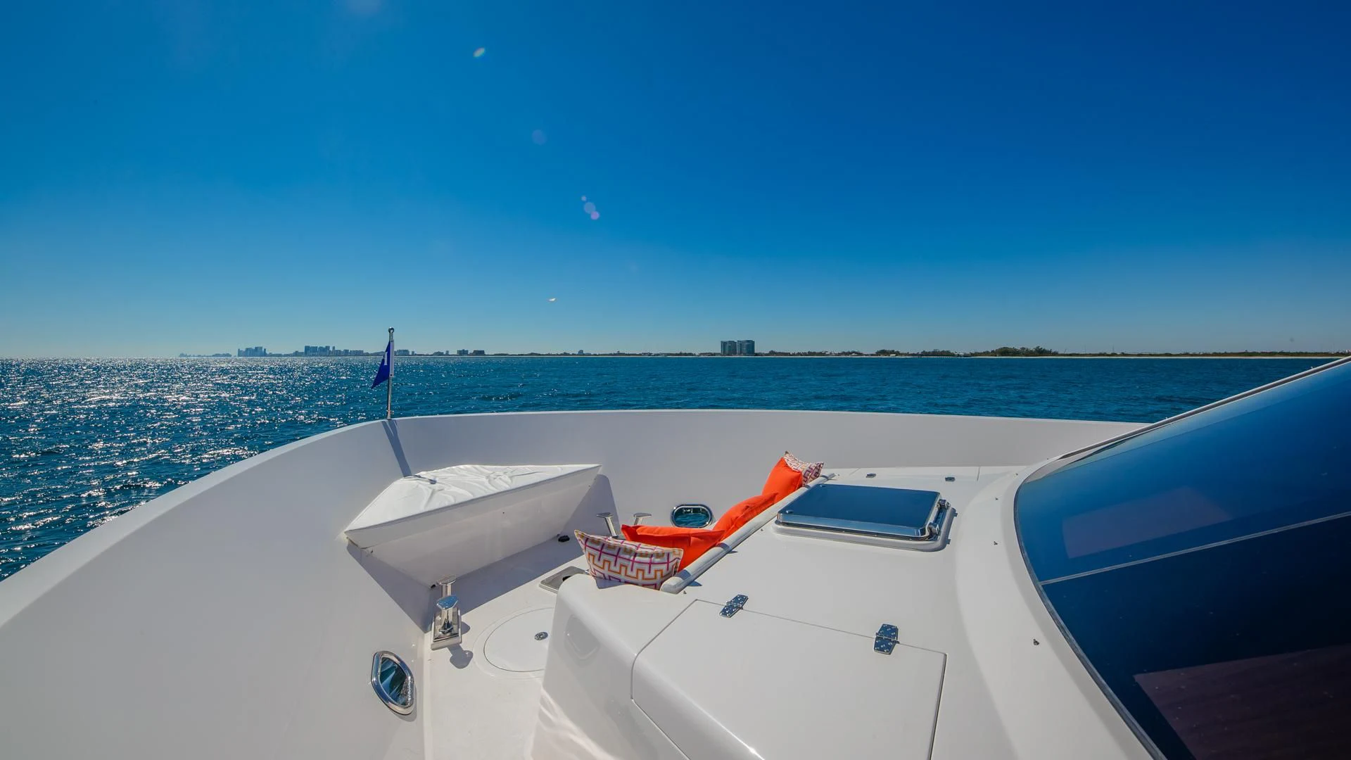 a boat on the water aboard RISK TAKER Yacht for Charter