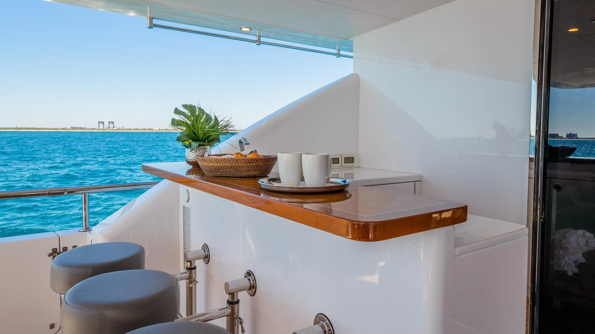 a boat on the water aboard RISK TAKER Yacht for Charter