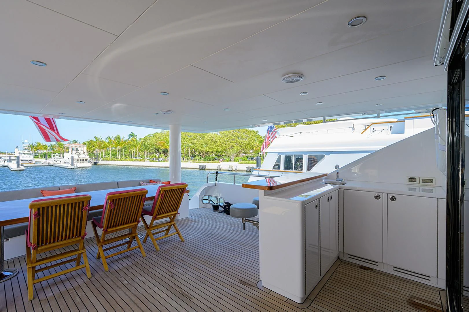 a boat on the water aboard RISK TAKER Yacht for Charter