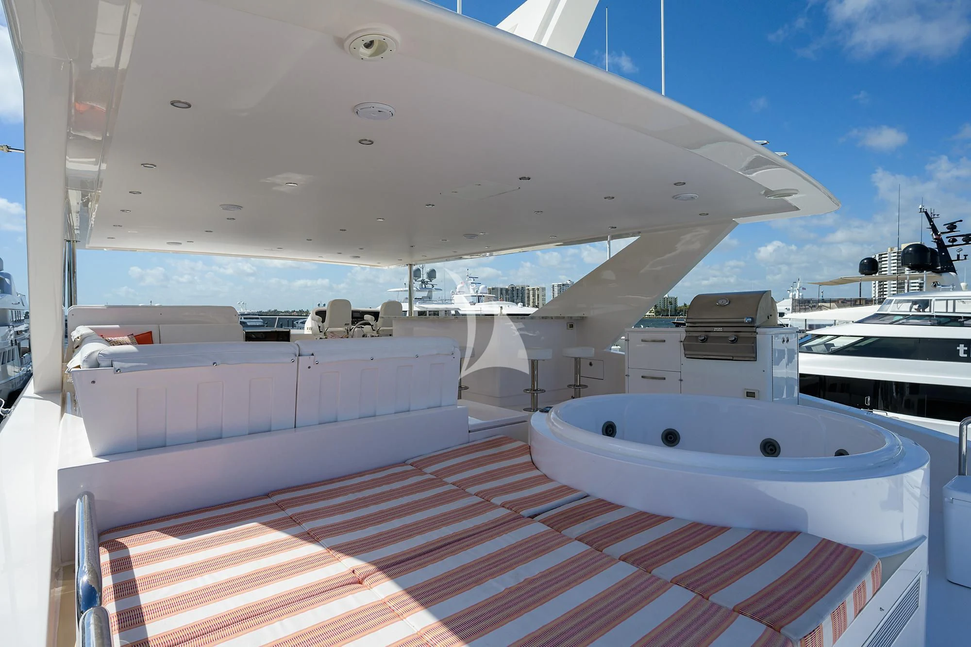 a boat in the water aboard RISK TAKER Yacht for Charter