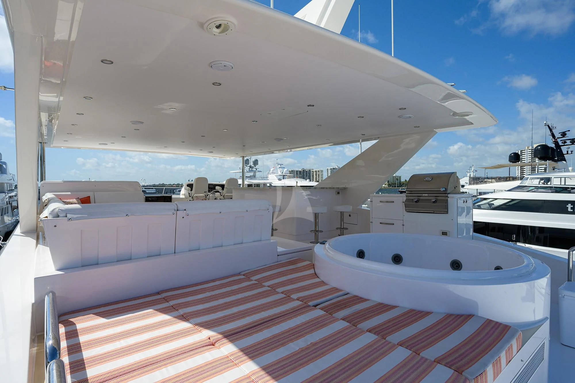 a boat in the water aboard RISK TAKER Yacht for Charter