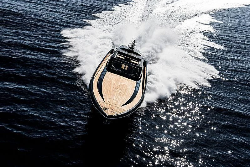 a boat on the water aboard CARA MONTANA Yacht for Sale