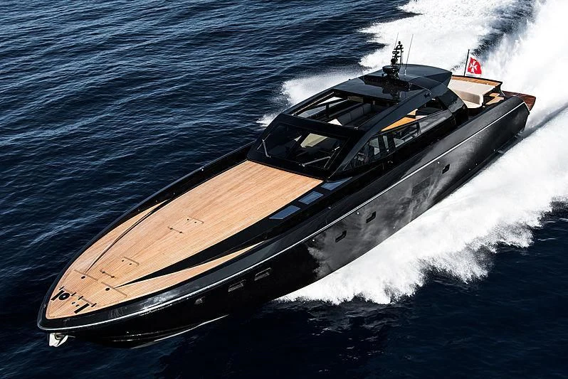 a boat on the water aboard CARA MONTANA Yacht for Sale