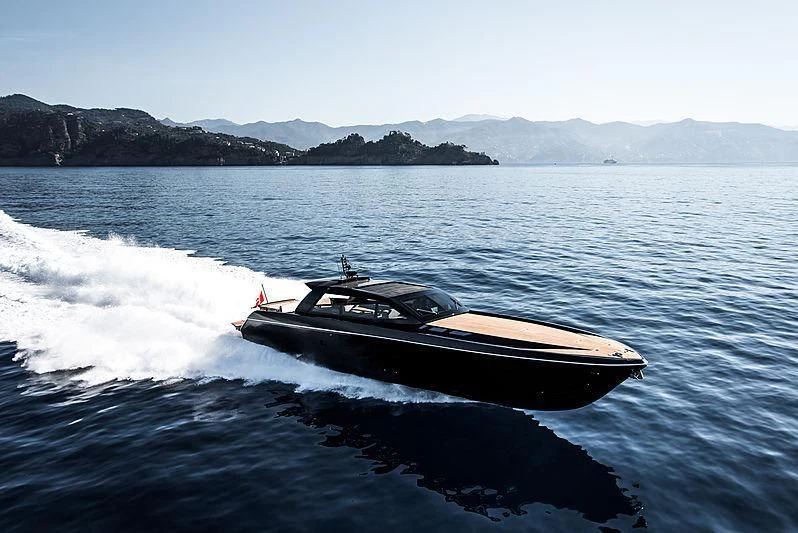 a boat on the water aboard CARA MONTANA Yacht for Sale