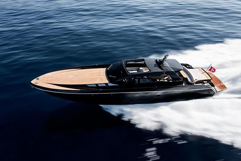 a space ship in the water aboard CARA MONTANA Yacht for Sale