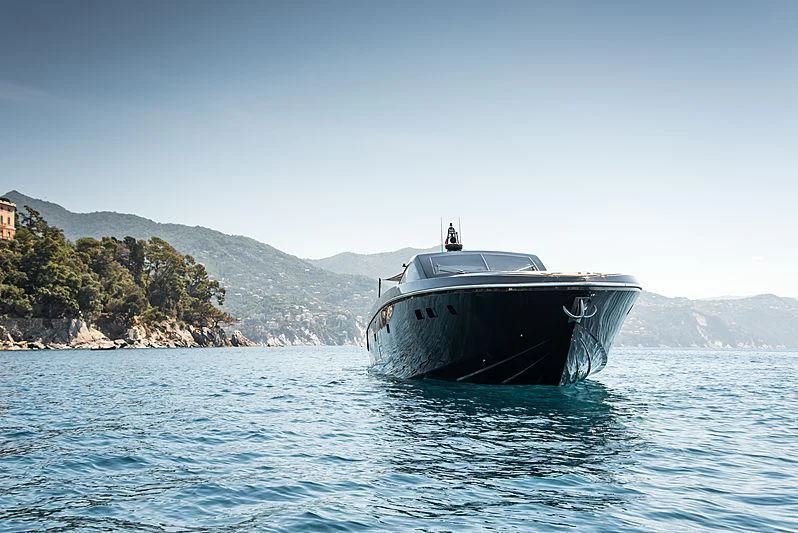 a boat on the water aboard CARA MONTANA Yacht for Sale