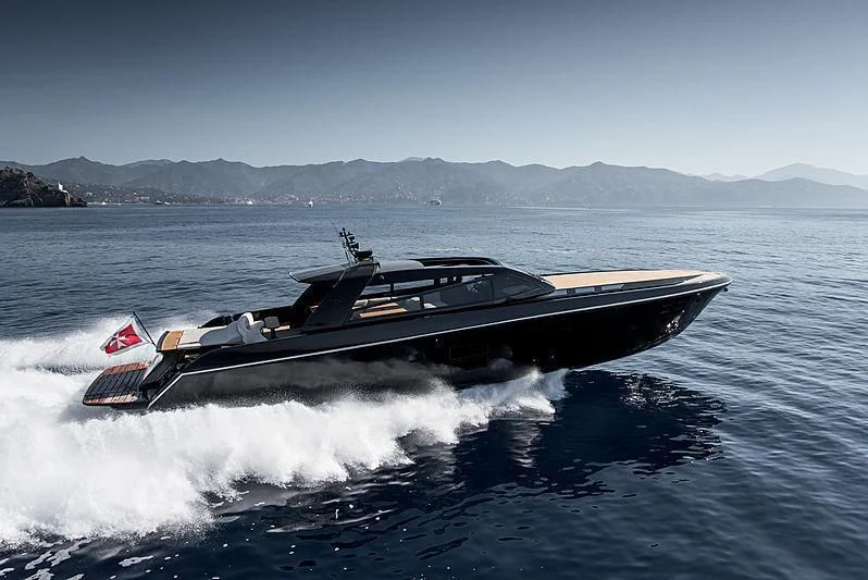 a boat on water aboard CARA MONTANA Yacht for Sale