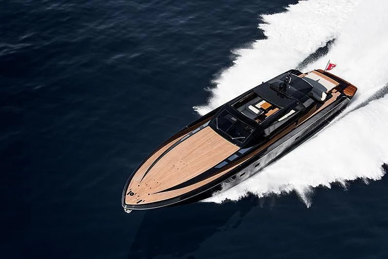 a boat on the water aboard CARA MONTANA Yacht for Sale