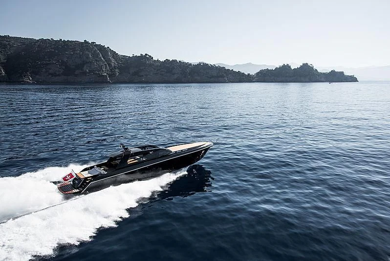 a submarine in the water aboard CARA MONTANA Yacht for Sale