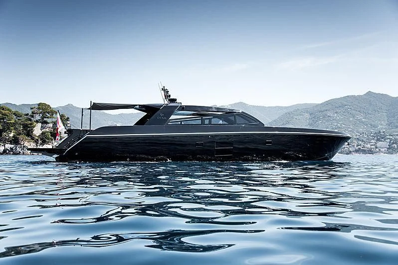 a boat in the water aboard CARA MONTANA Yacht for Sale