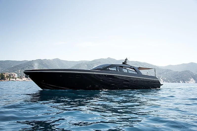 a boat in the water aboard CARA MONTANA Yacht for Sale