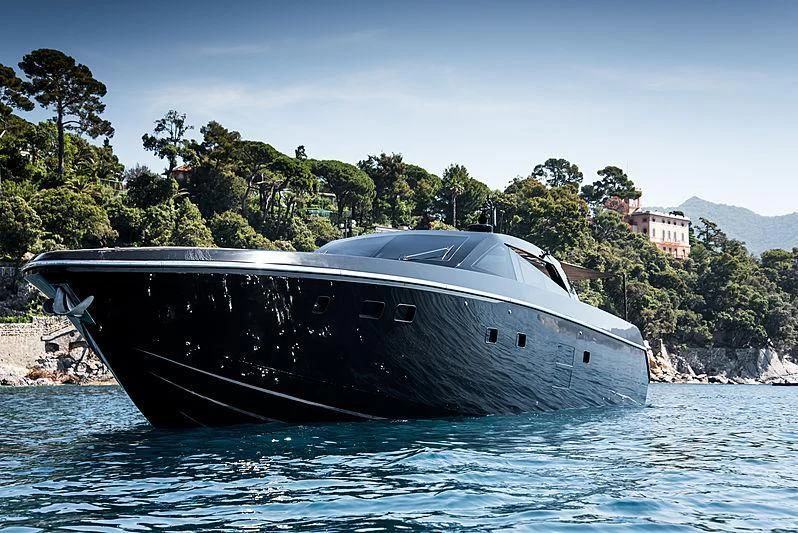 a boat on the water aboard CARA MONTANA Yacht for Sale