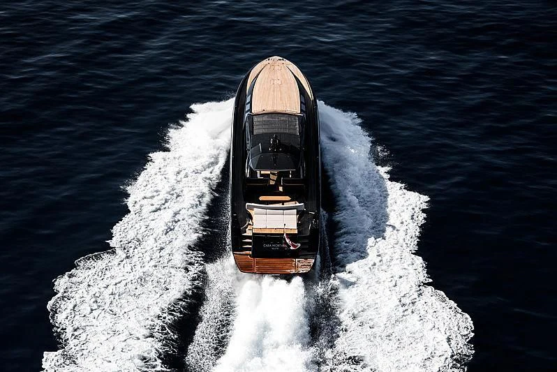 a boat in the water aboard CARA MONTANA Yacht for Sale