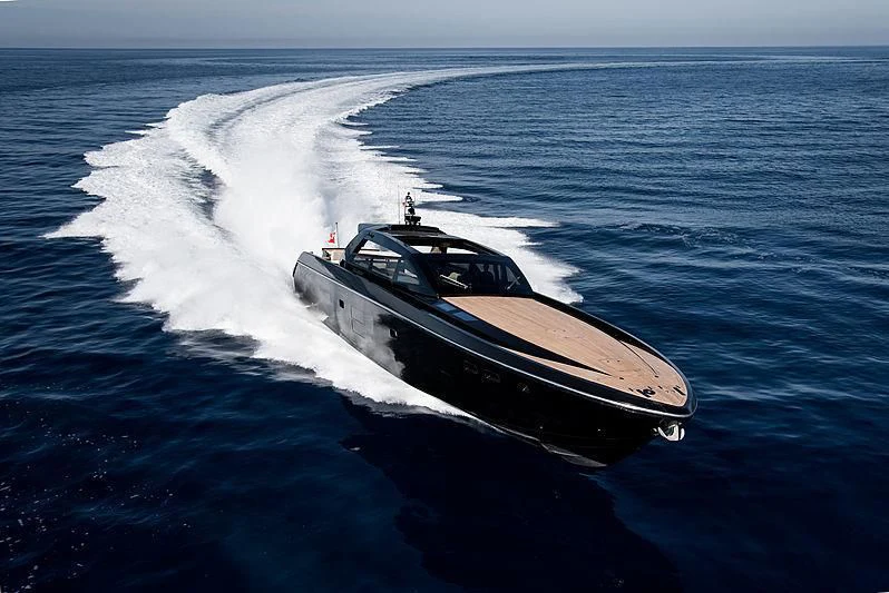 a boat on the water aboard CARA MONTANA Yacht for Sale
